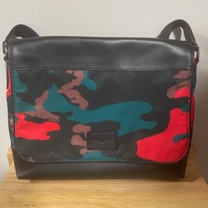 Camouflage coach laptop bag
